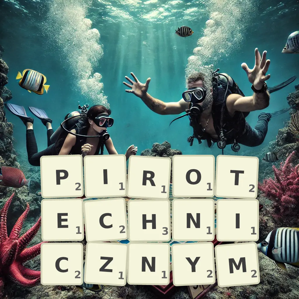 Słowa z liter PIROTECHNICZNYM