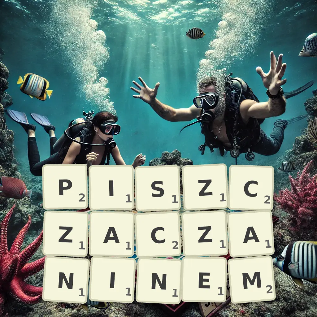 Słowa z liter PISZCZACZANINEM