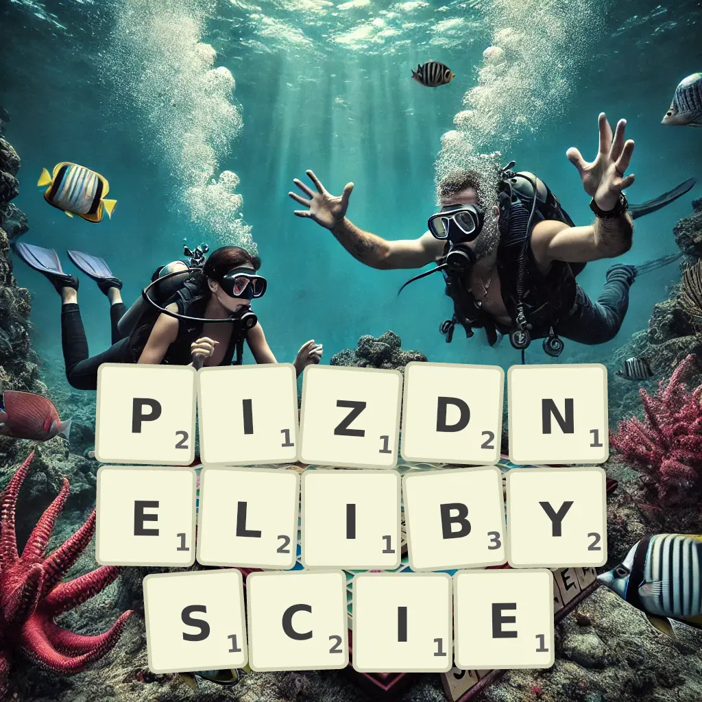 Słowa z liter PIZDNĘLIBYŚCIE