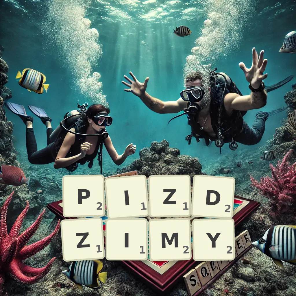 Słowa z liter PIŹDZIMY