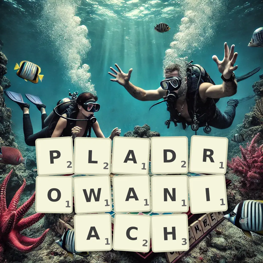Słowa z liter PLĄDROWANIACH