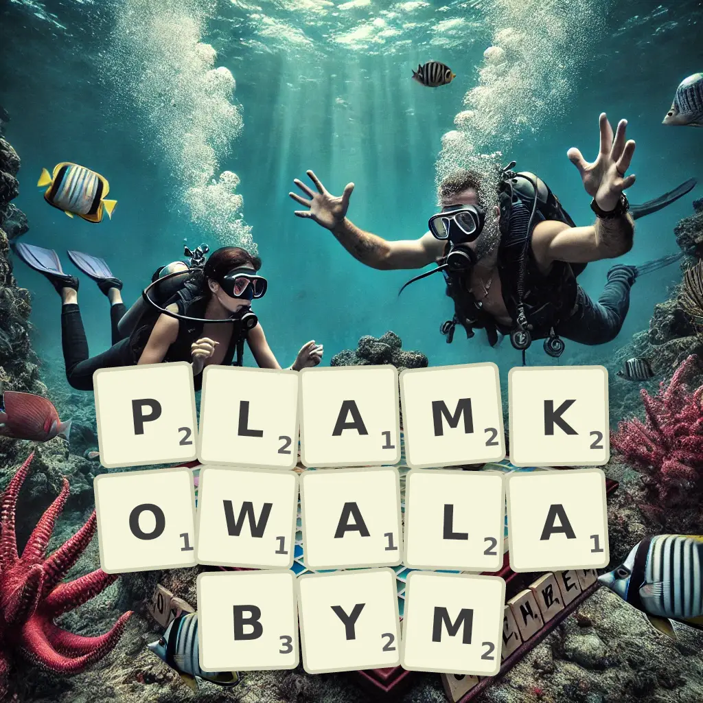 Słowa z liter PLAMKOWAŁABYM