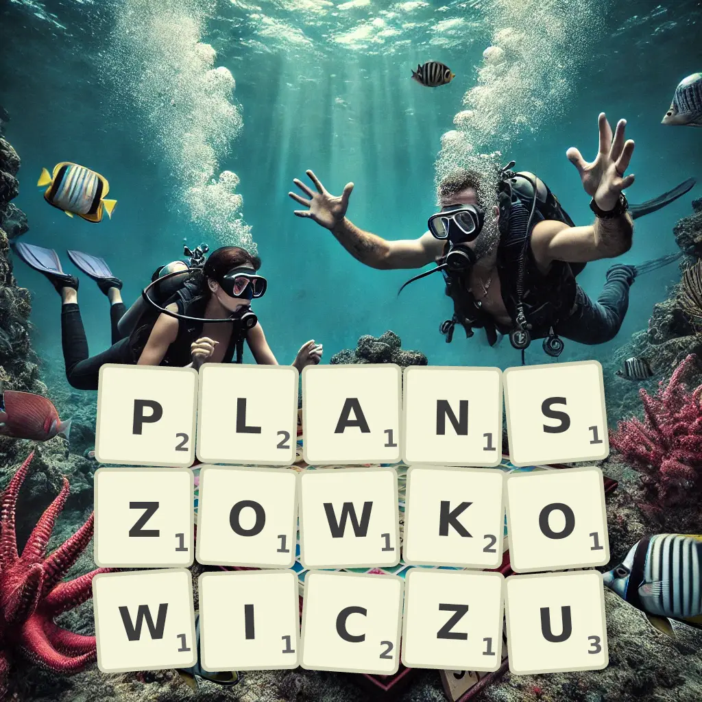 Słowa z liter PLANSZÓWKOWICZU