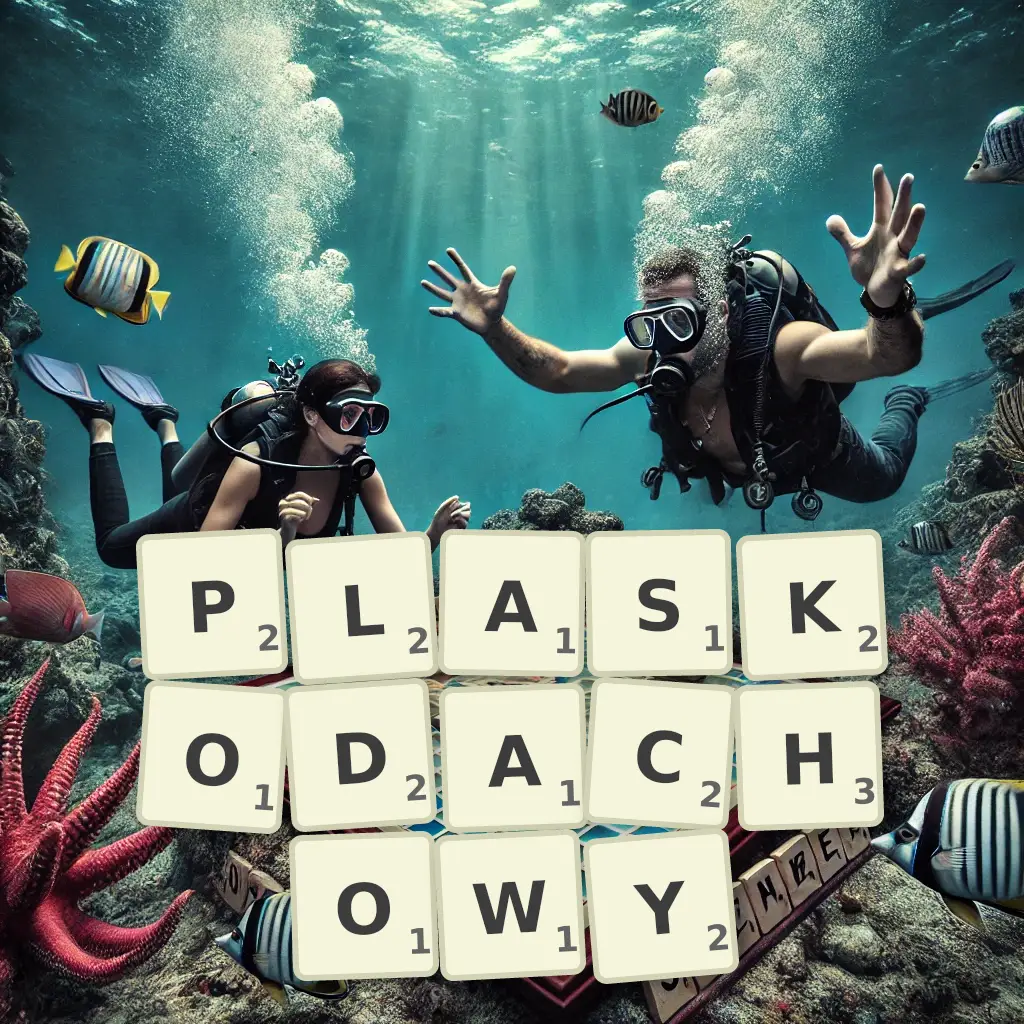 Słowa z liter PŁASKODACHOWY