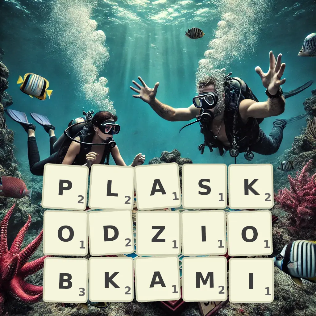Słowa z liter PŁASKODZIOBKAMI