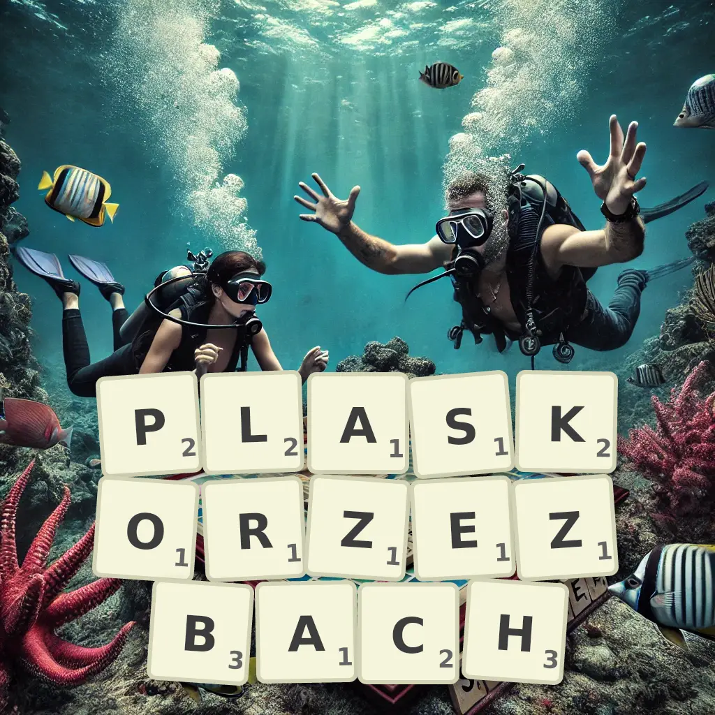 Słowa z liter PŁASKORZEŹBACH