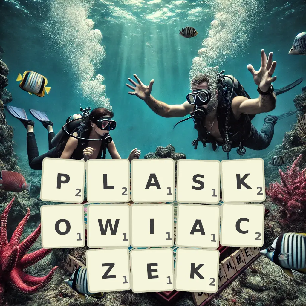 Słowa z liter PŁASKOWIACZEK