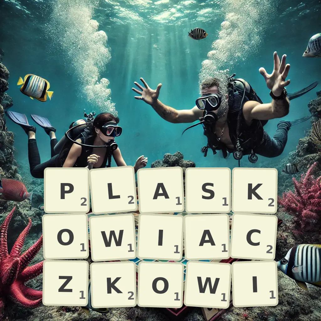 Słowa z liter PŁASKOWIACZKOWI