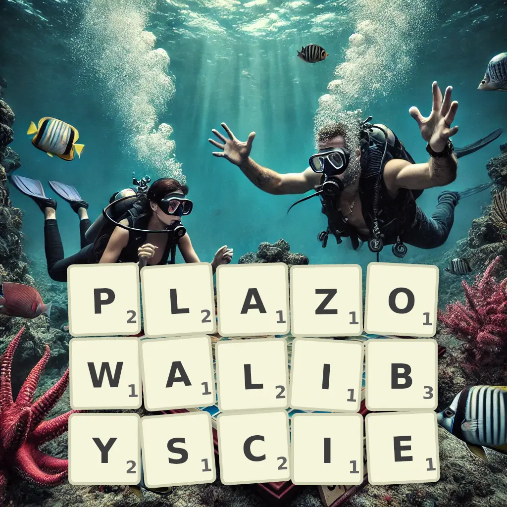 Słowa z liter PŁAZOWALIBYŚCIE