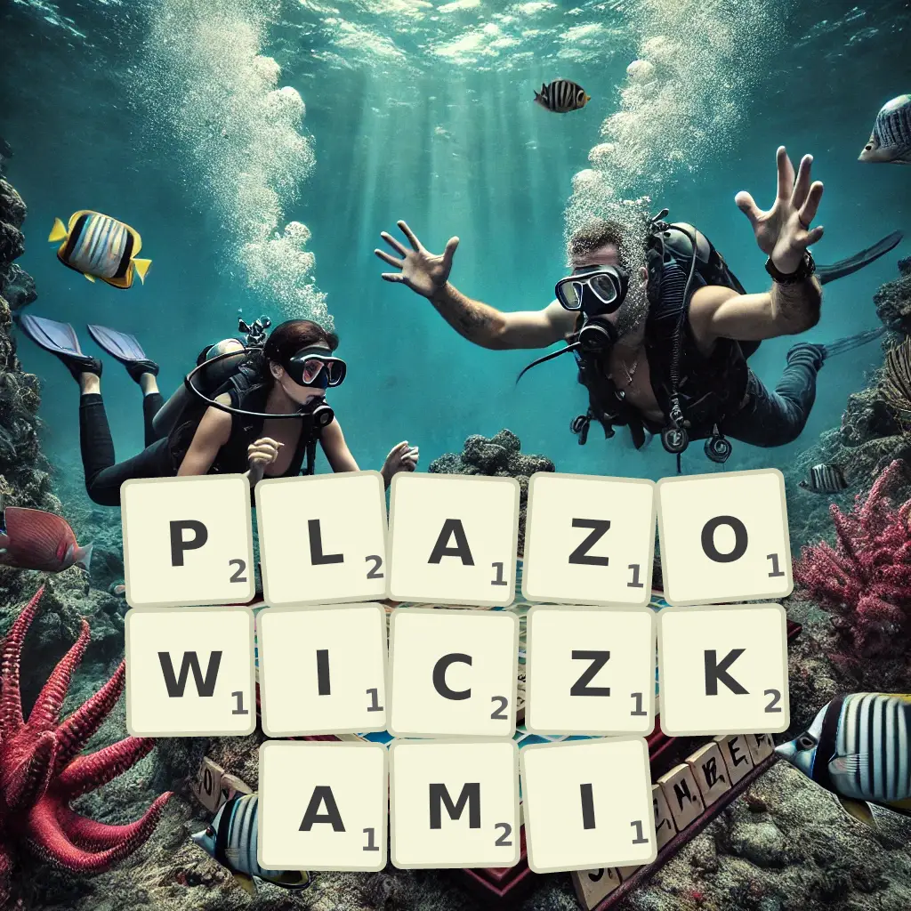 Lista słów z liter PLAŻOWICZKAMI Słowa z liter PLAŻOWICZKAMI
