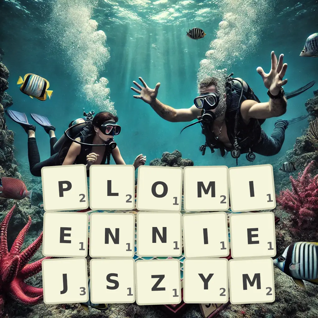 Słowa z liter PŁOMIENNIEJSZYM