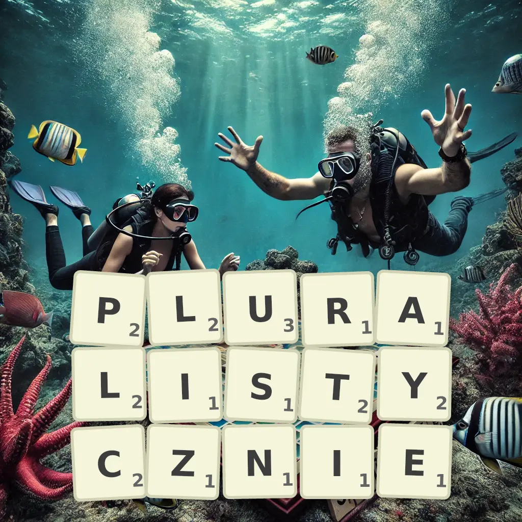 Słowa z liter PLURALISTYCZNIE