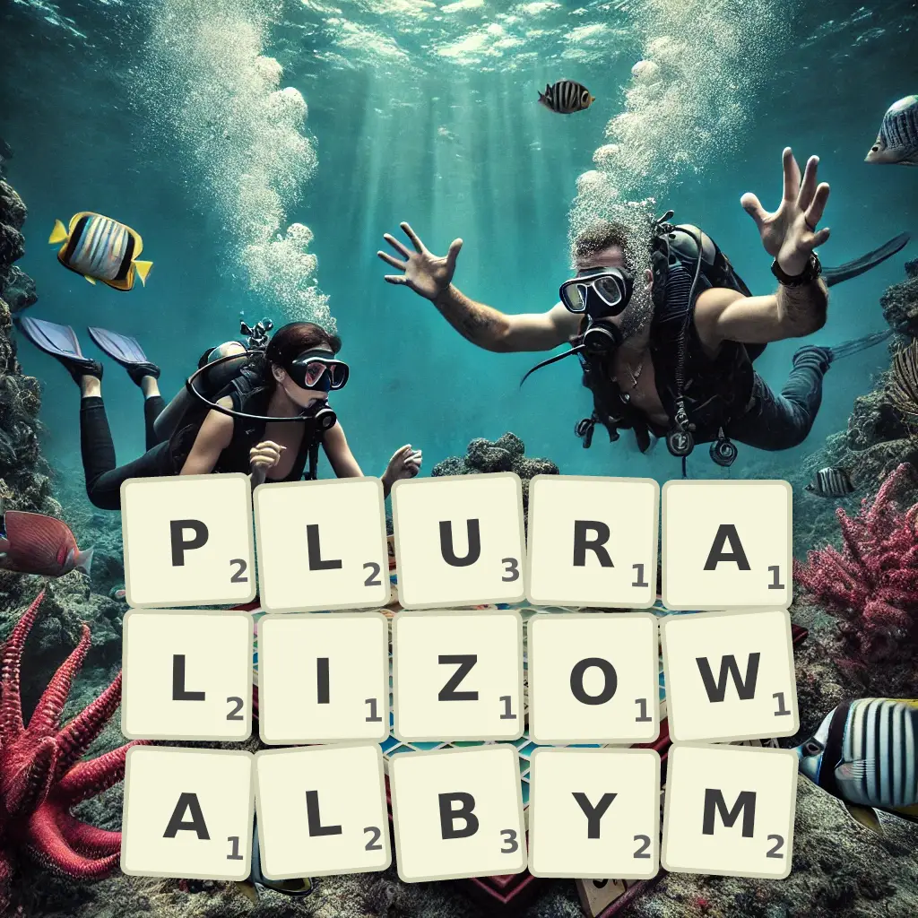 Słowa z liter PLURALIZOWAŁBYM