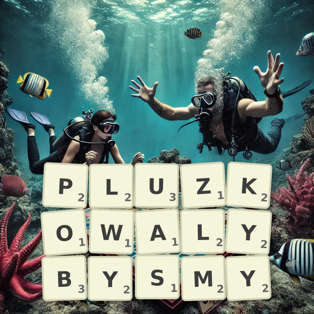 Słowa z liter PŁUŻKOWAŁYBYŚMY