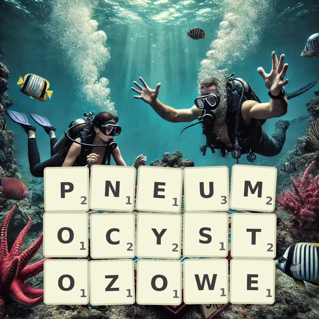Słowa z liter PNEUMOCYSTOZOWE