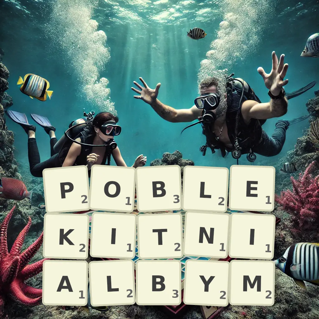 Słowa z liter POBŁĘKITNIAŁBYM