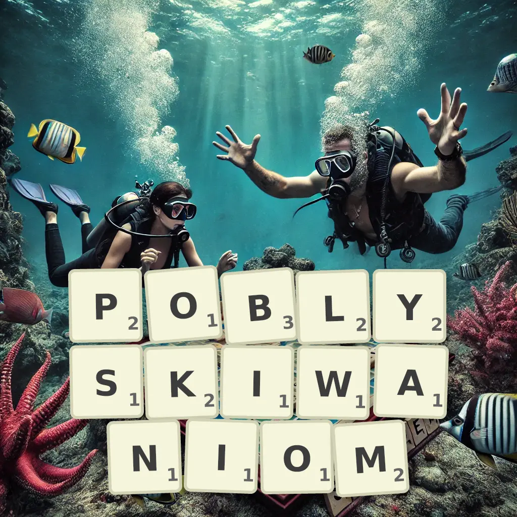 Lista słów z liter POBŁYSKIWANIOM Słowa z liter POBŁYSKIWANIOM
