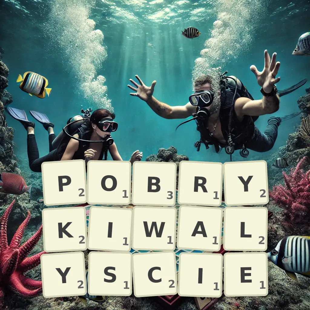 Słowa z liter POBRYKIWAŁYŚCIE