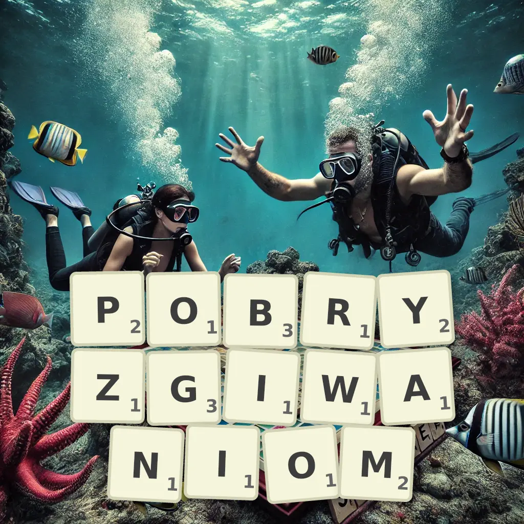 Lista słów z liter POBRYZGIWANIOM Słowa z liter POBRYZGIWANIOM