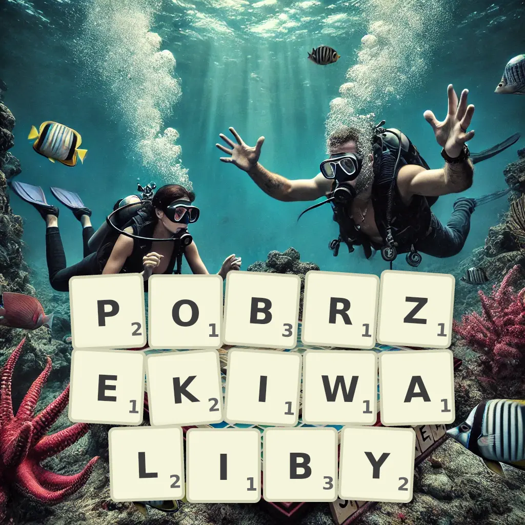 Lista słów z liter POBRZĘKIWALIBY Słowa z liter POBRZĘKIWALIBY