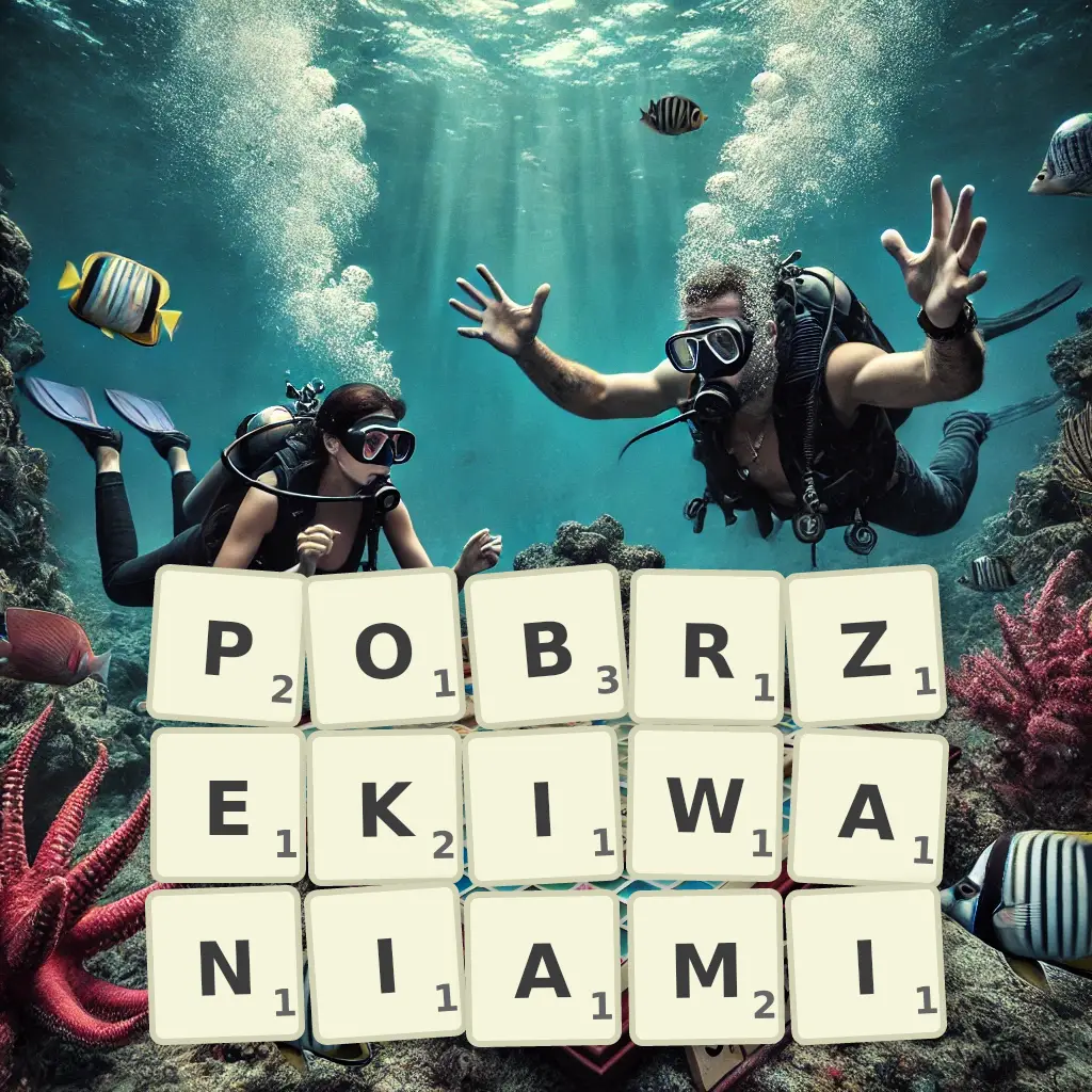 Słowa z liter POBRZĘKIWANIAMI