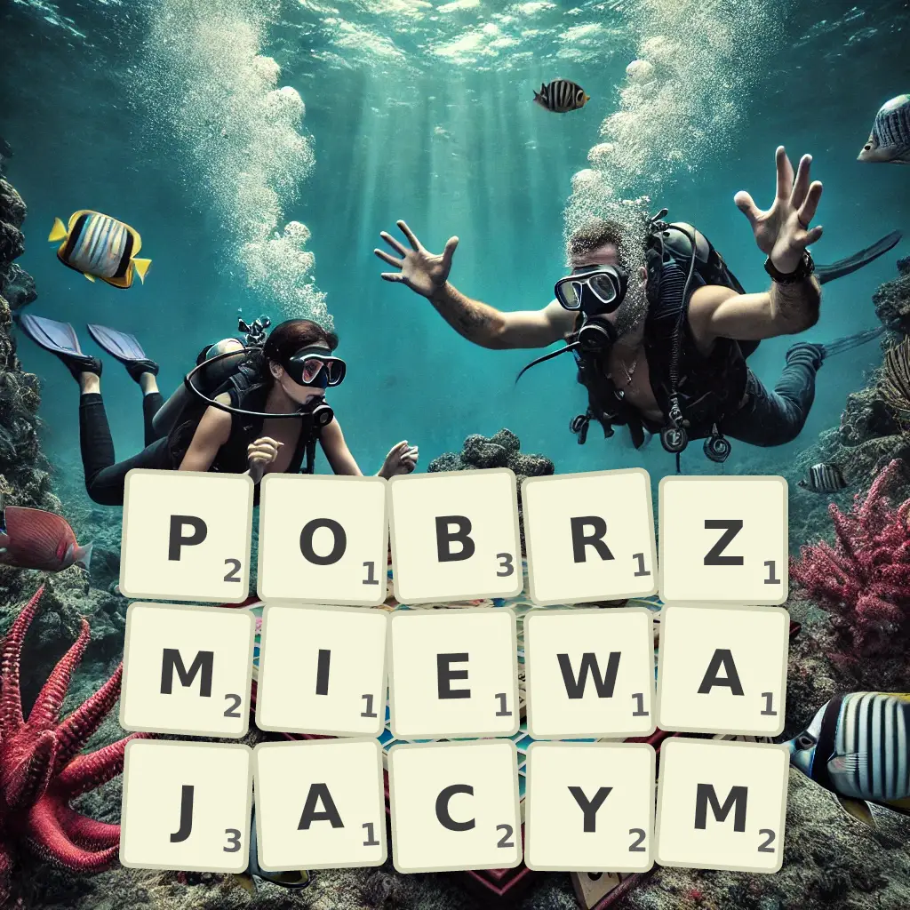 Słowa z liter POBRZMIEWAJĄCYM