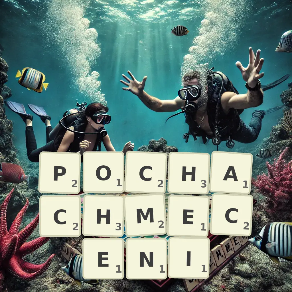 Słowa z liter POCHACHMĘCENI