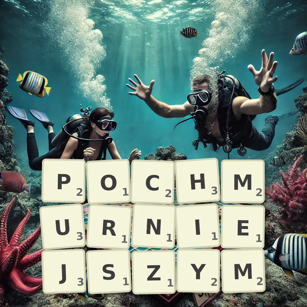 Słowa z liter POCHMURNIEJSZYM