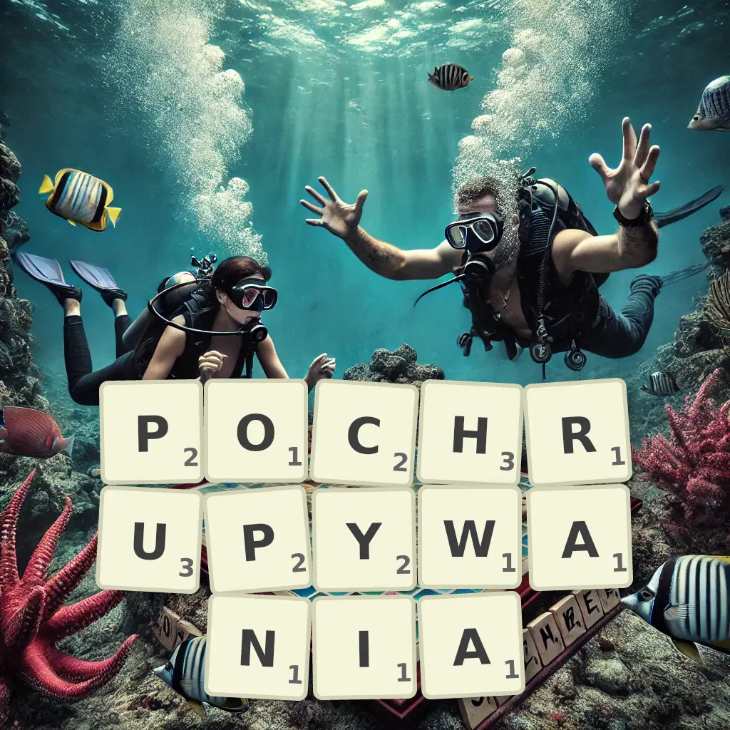 Słowa z liter POCHRUPYWANIA