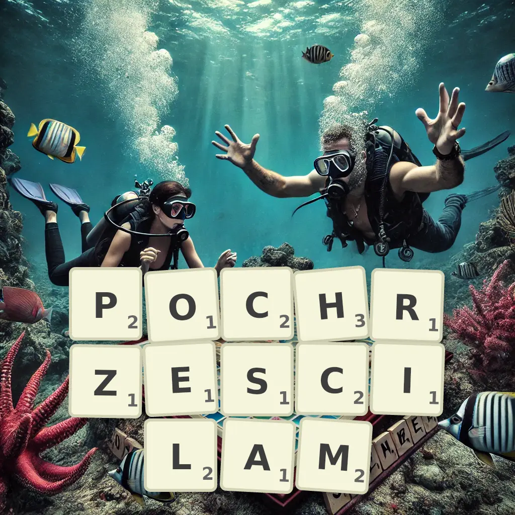 Słowa z liter POCHRZĘŚCIŁAM