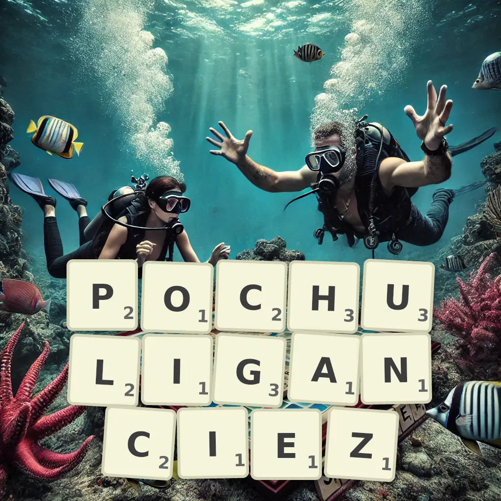 Słowa z liter POCHULIGAŃCIEŻ