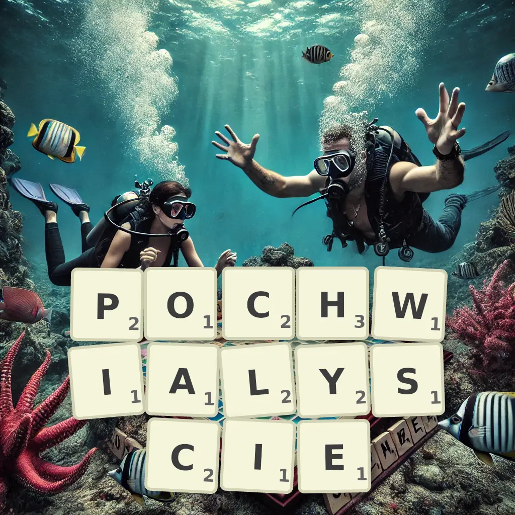 Słowa z liter POCHWIAŁYŚCIE