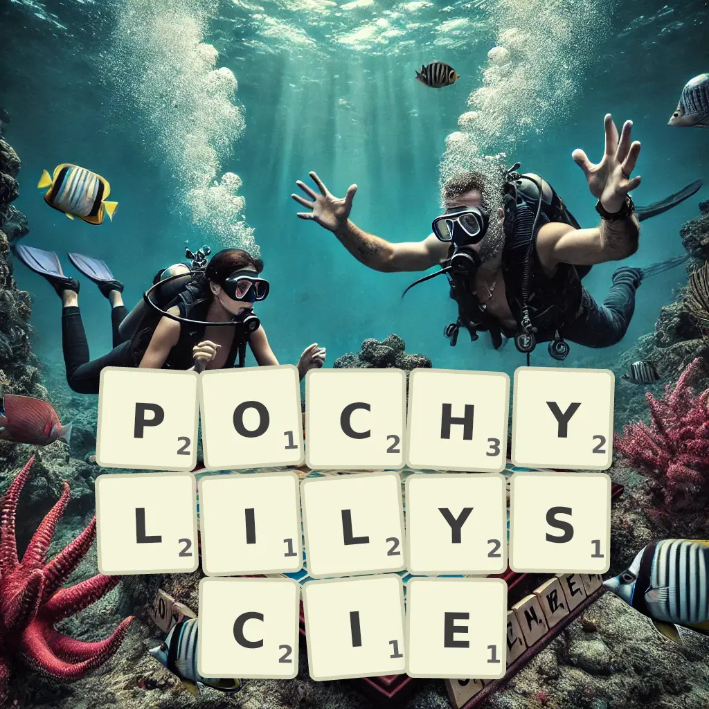 Słowa z liter POCHYLIŁYŚCIE