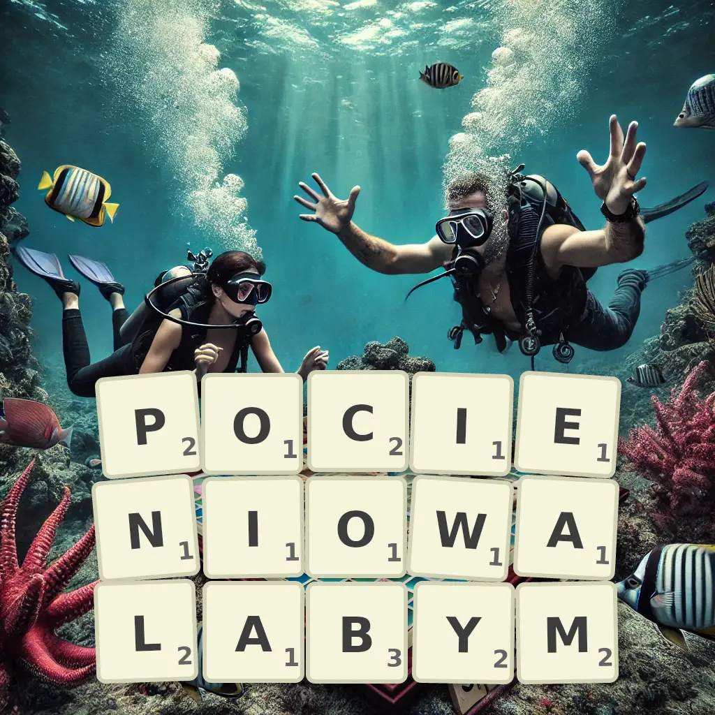 Słowa z liter POCIENIOWAŁABYM