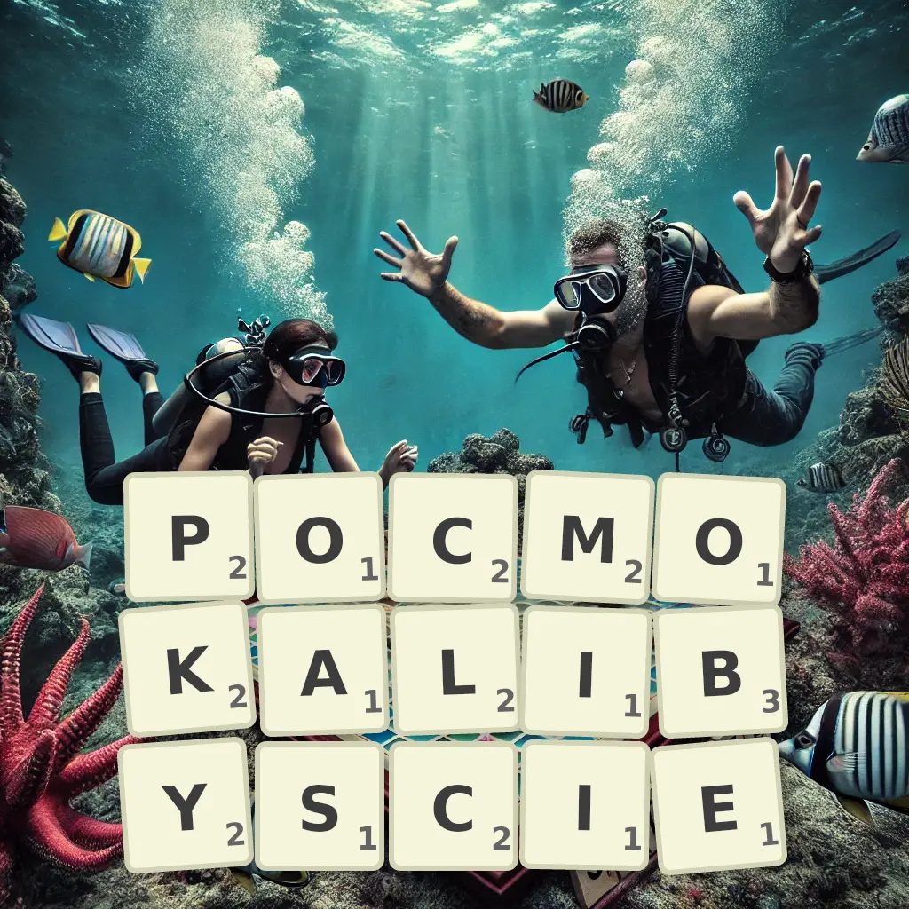 Słowa z liter POCMOKALIBYŚCIE