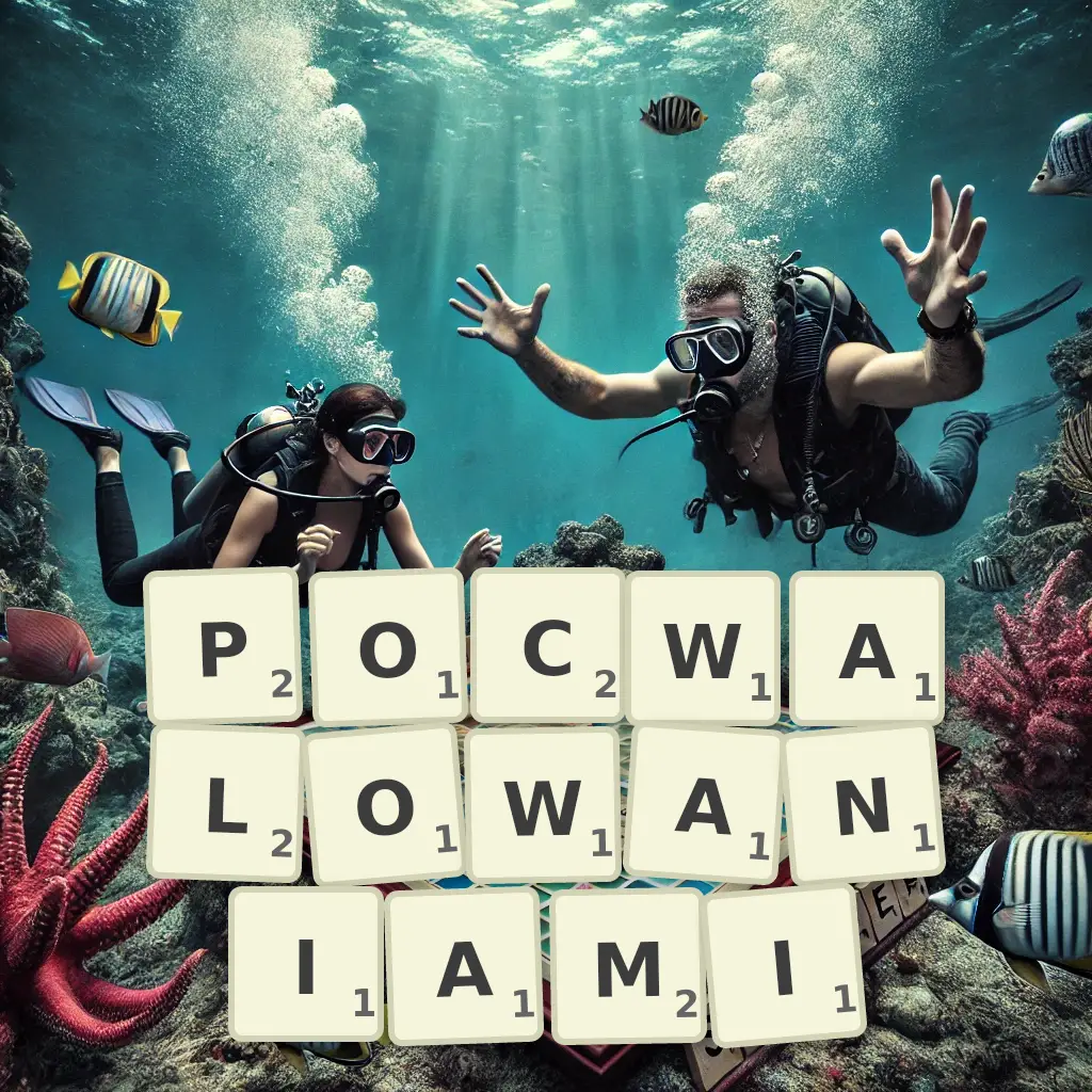 Lista słów z liter POCWAŁOWANIAMI Słowa z liter POCWAŁOWANIAMI