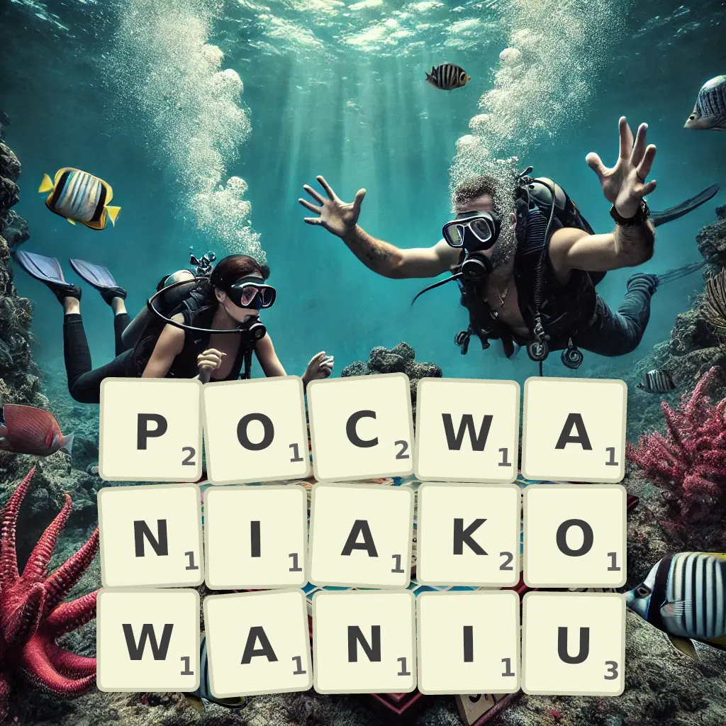 Słowa z liter POCWANIAKOWANIU