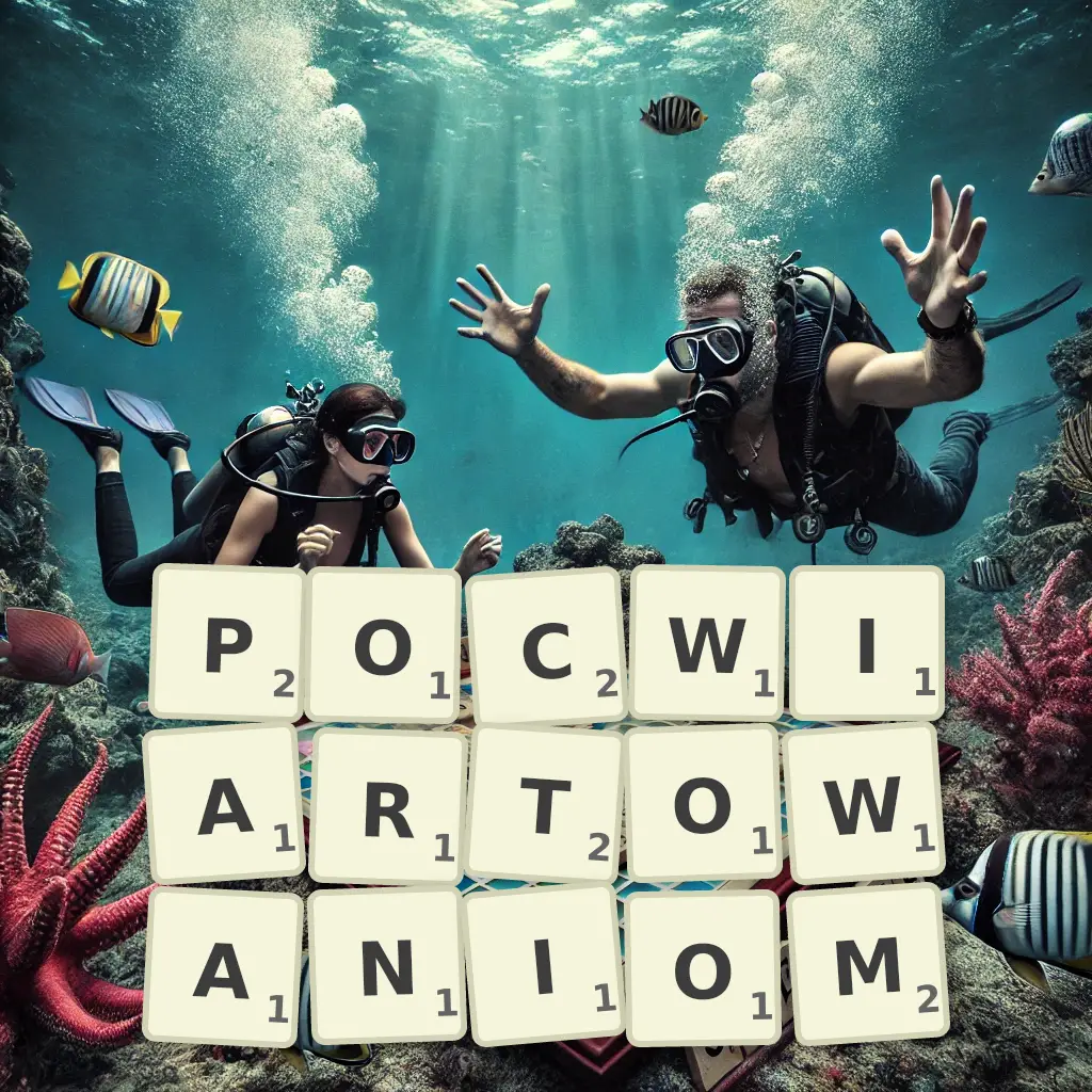 Słowa z liter POĆWIARTOWANIOM