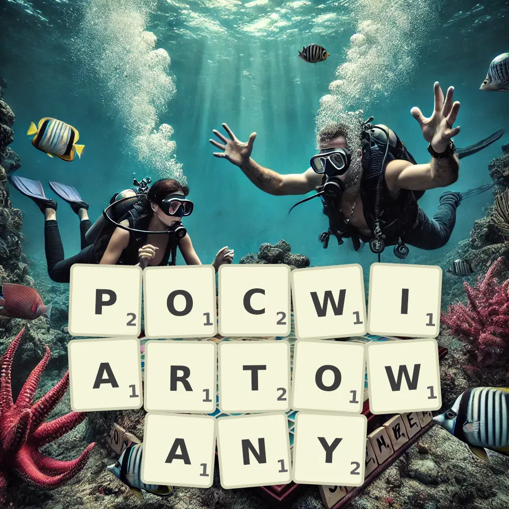 Słowa z liter POĆWIARTOWANY