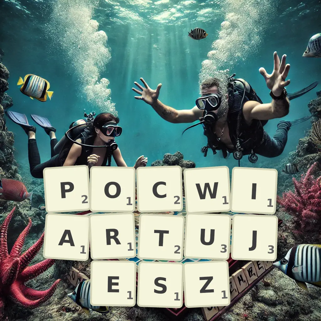 Słowa z liter POĆWIARTUJESZ