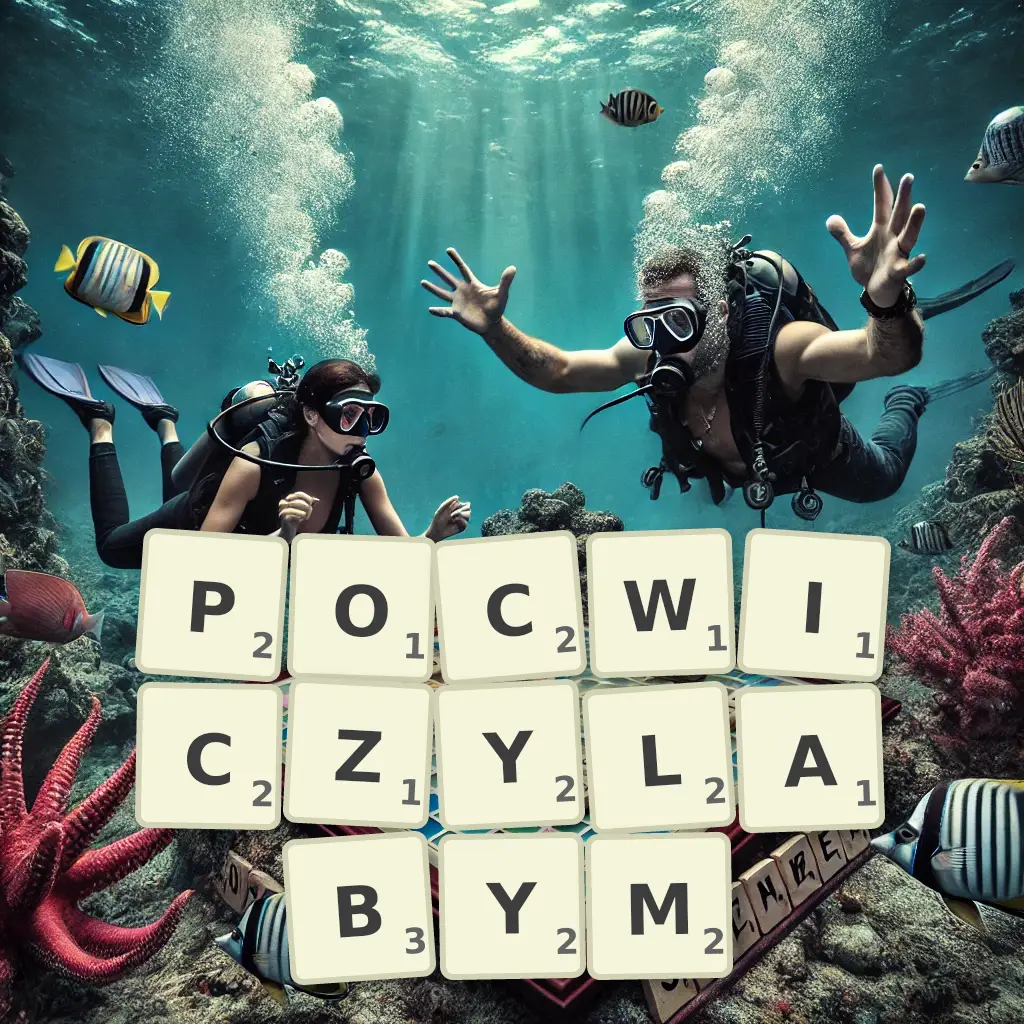 Słowa z liter POĆWICZYŁABYM