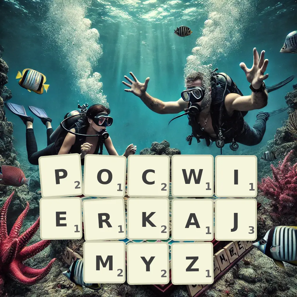 Słowa z liter POĆWIERKAJMYŻ