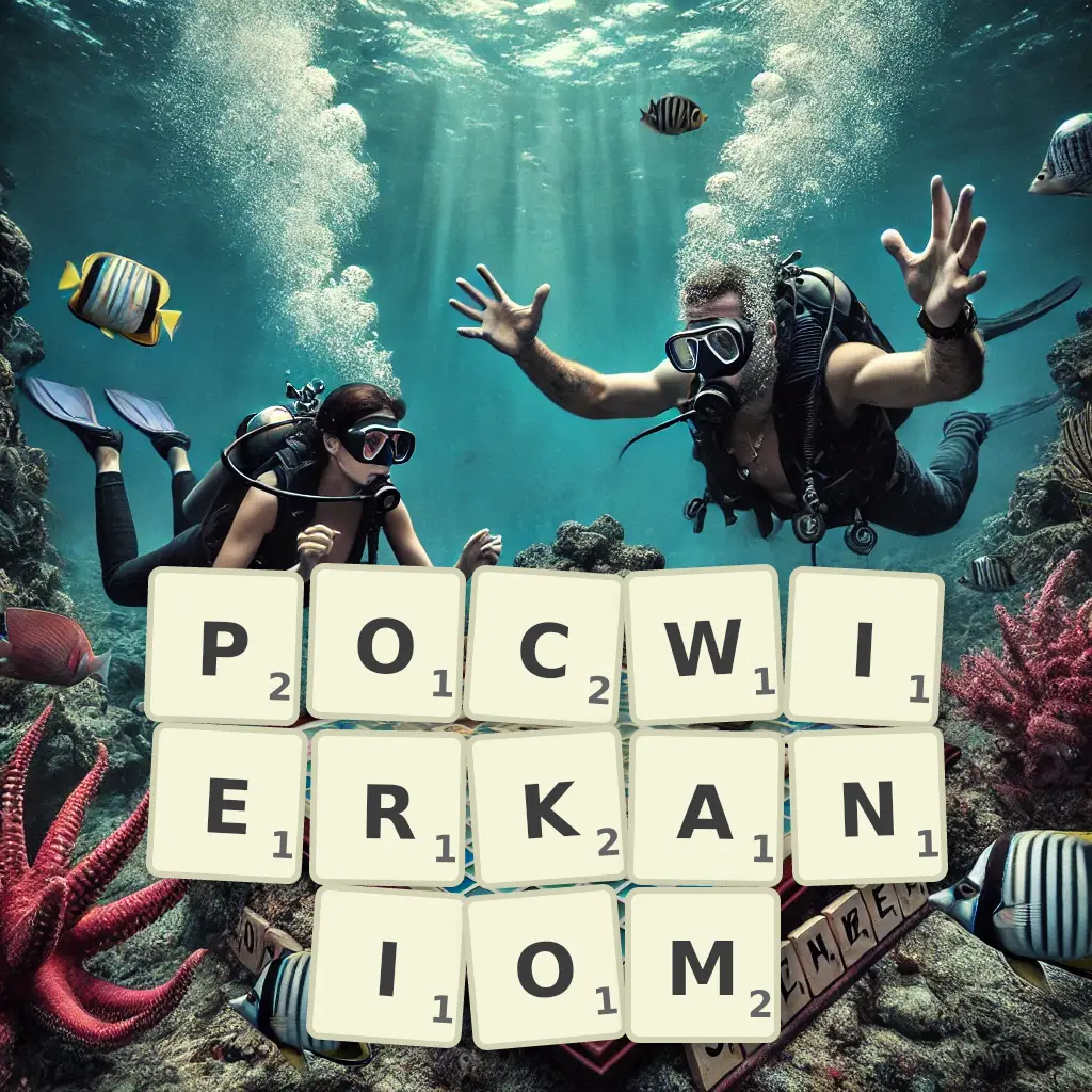 Słowa z liter POĆWIERKANIOM