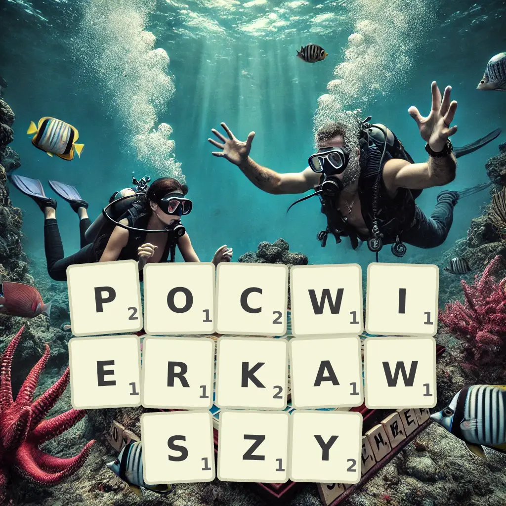 Słowa z liter POĆWIERKAWSZY