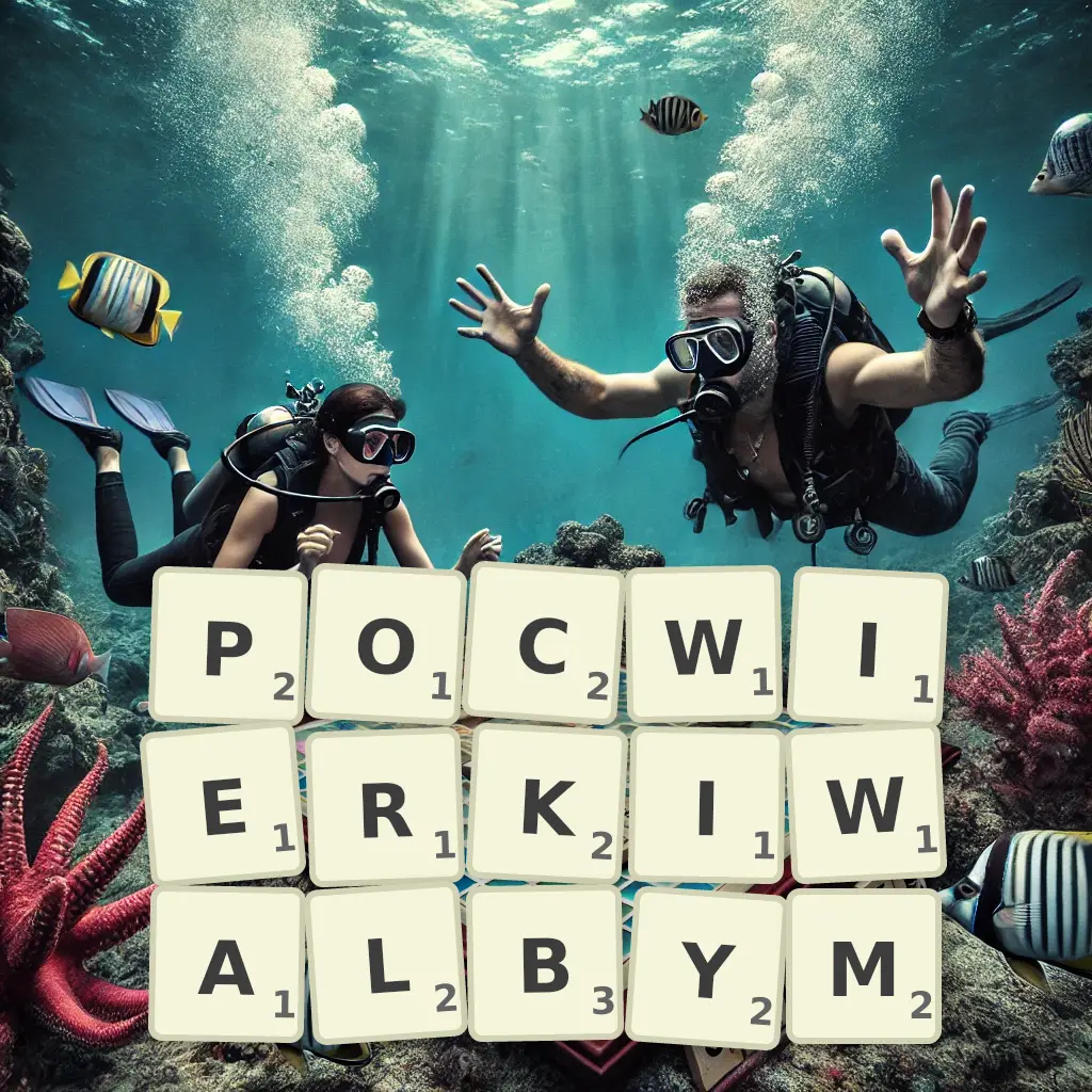 Słowa z liter POĆWIERKIWAŁBYM