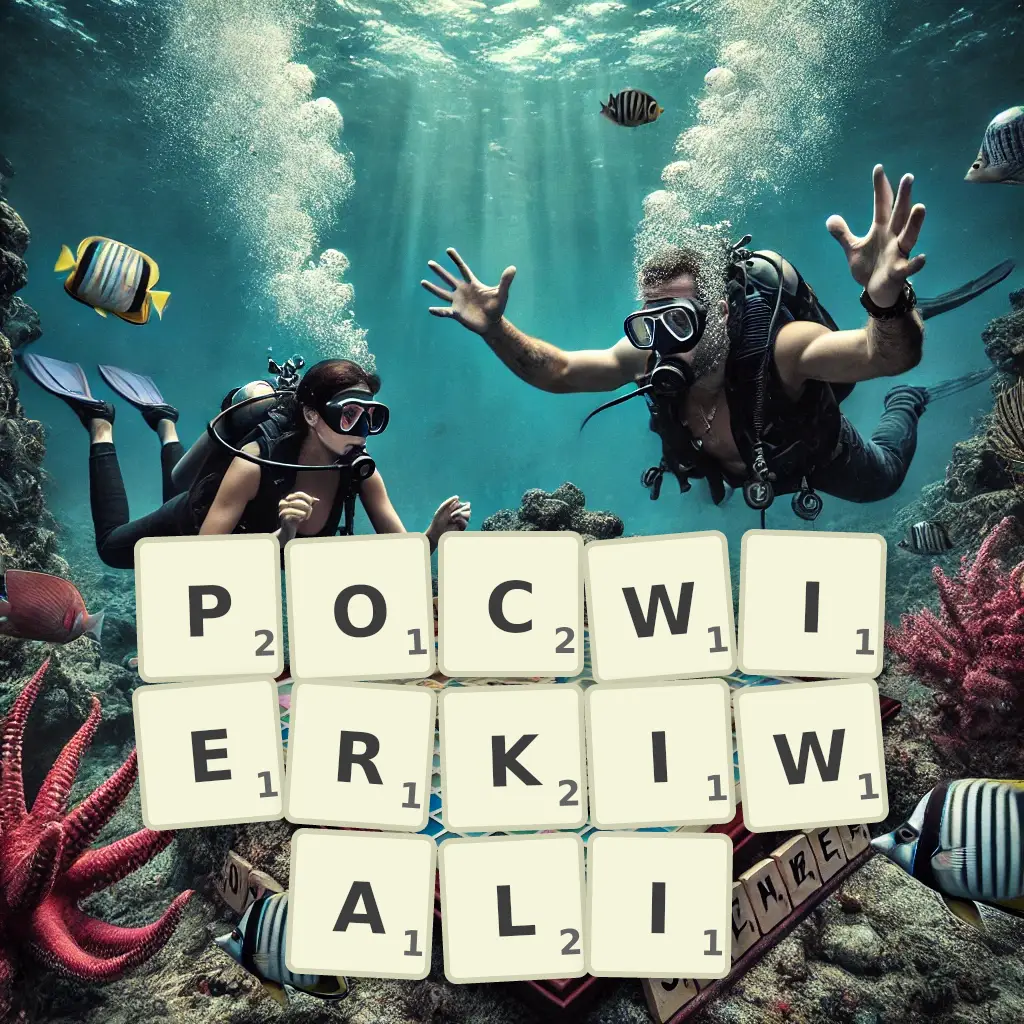 Słowa z liter POĆWIERKIWALI