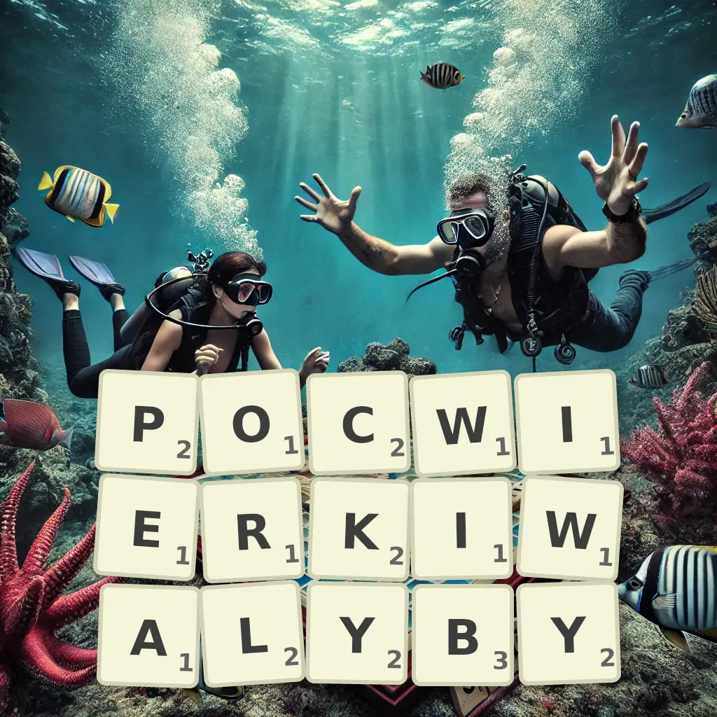 Słowa z liter POĆWIERKIWAŁYBY