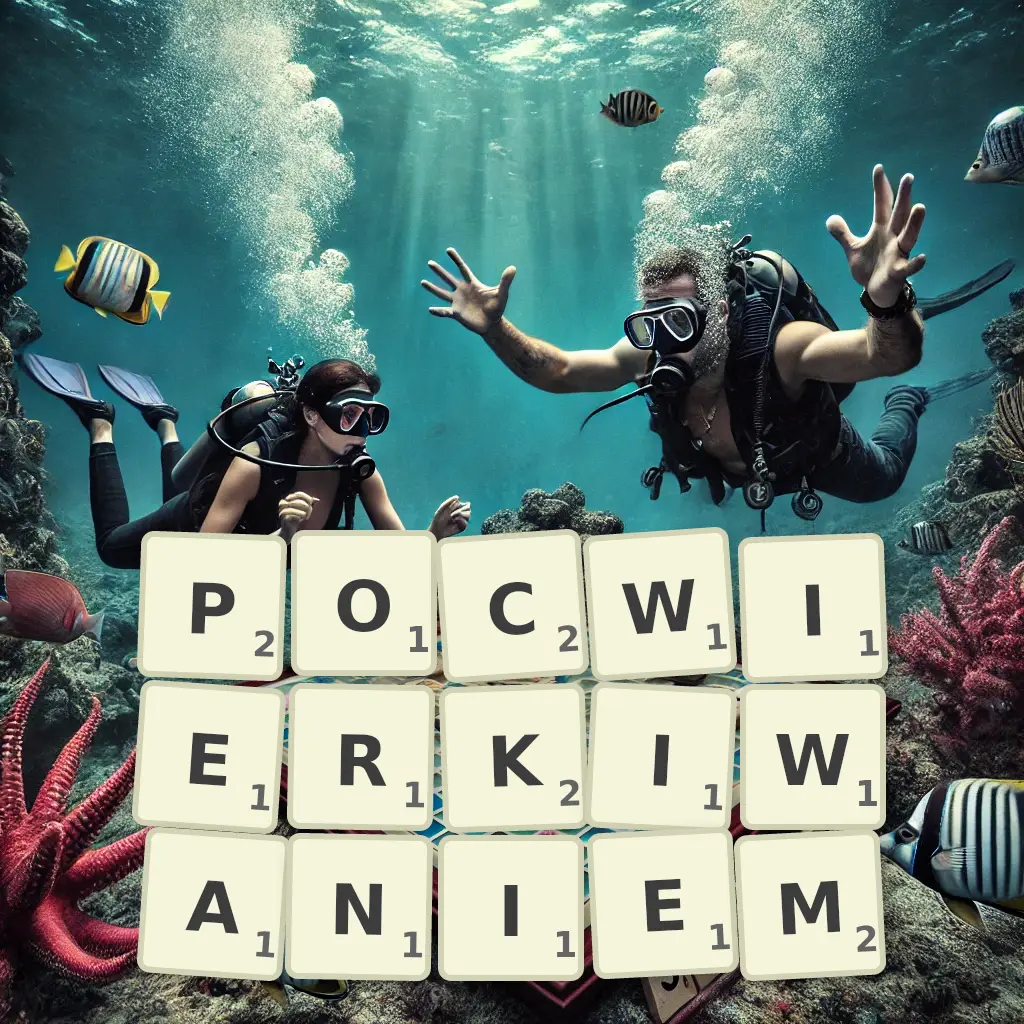Słowa z liter POĆWIERKIWANIEM