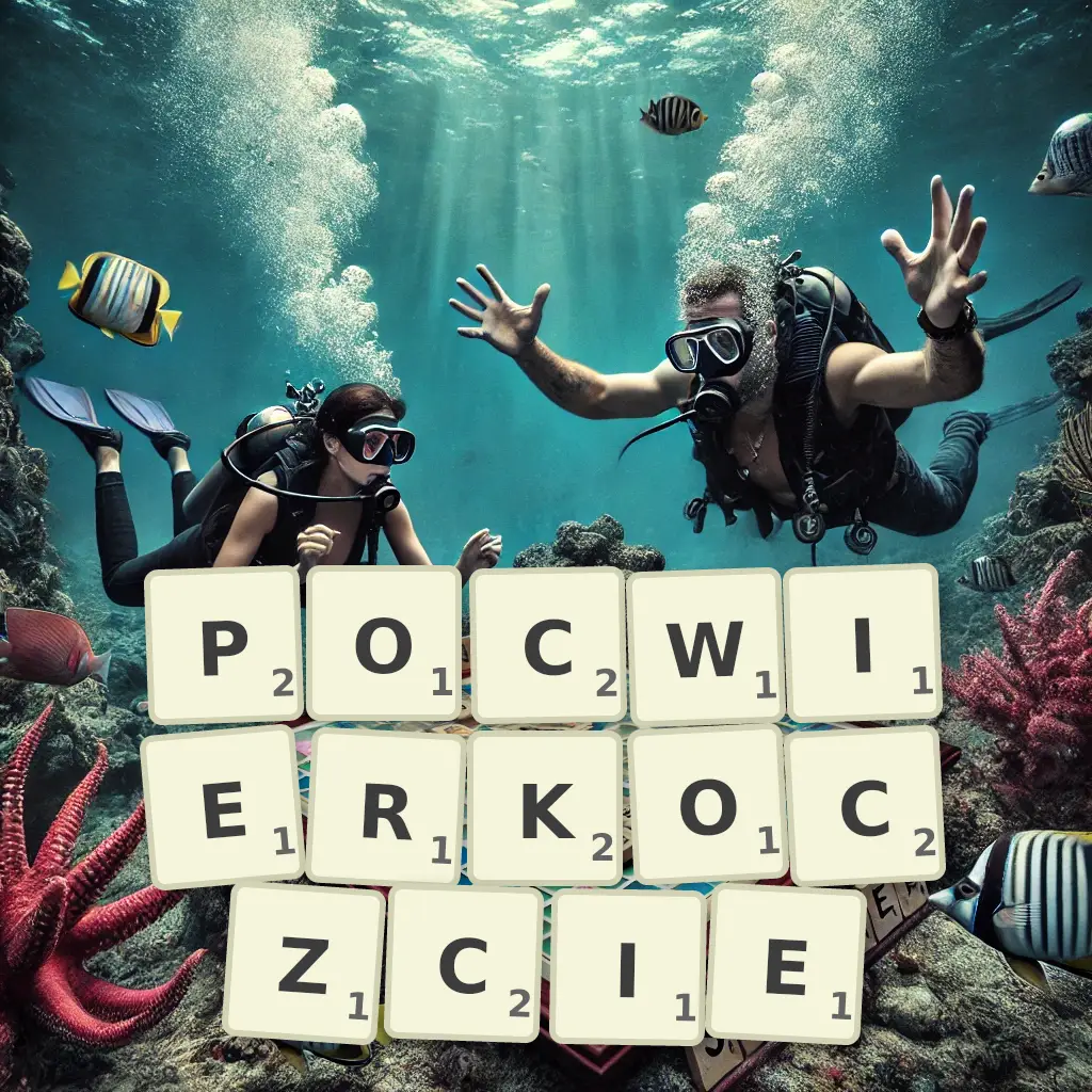 Słowa z liter POĆWIERKOCZCIE