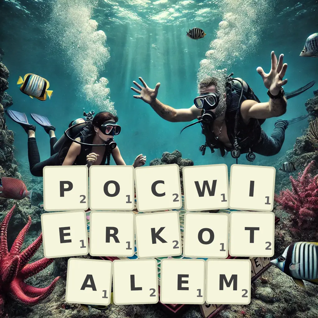 Słowa z liter POĆWIERKOTAŁEM